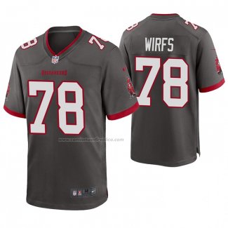 Camiseta NFL Game Tampa Bay Buccaneers 78 Tristan Wirfs Alterno Gris