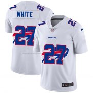 Camiseta NFL Limited Buffalo Bills White Logo Dual Overlap Blanco