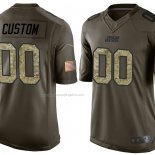 Camiseta NFL Limited Carolina Panthers Personalizada Salute To Service Verde2