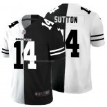 Camiseta NFL Limited Denver Broncos Sutton White Black Split