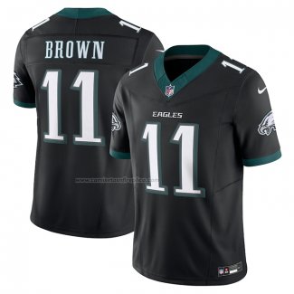 Camiseta NFL Limited Philadelphia Eagles A.J. Brown Alterno Vapor F.U.S.E. Negro