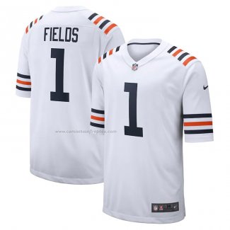 Camiseta NFL Game Chicago Bears Justin Fields Alterno Classic Blanco