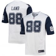 Camiseta NFL Game Dallas Cowboys Ceedee Lamb Alterno Blanco