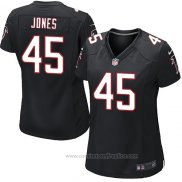 Camiseta NFL Game Mujer Atlanta Falcons Jones Negro