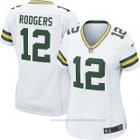 Camiseta NFL Game Mujer Green Bay Packers Rodgers Blanco2