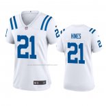 Camiseta NFL Game Mujer Indianapolis Colts Nyheim Hines 2020 Blanco