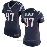 Camiseta NFL Game Mujer New England Patriots Branch Negro