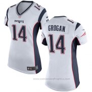 Camiseta NFL Game Mujer New England Patriots Grogan Blanco