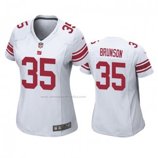 Camiseta NFL Game Mujer New York Giants T.j. Brunson Blanco