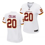 Camiseta NFL Game Mujer Washington Redskins Landon Collins Blanco