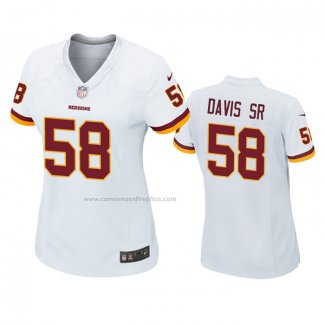 Camiseta NFL Game Mujer Washington Redskins Thomas Davis Sr Blanco