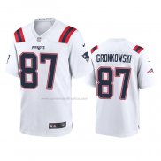 Camiseta NFL Game New England Patriots Rob Gronkowski 2020 Blanco