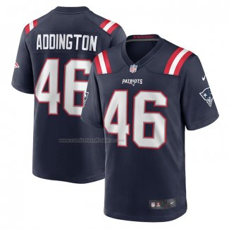 Camiseta NFL Game New England Patriots Tucker Addington Primera Azul