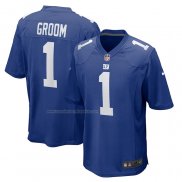 Camiseta NFL Game New York Giants Number 1 Groom Azul