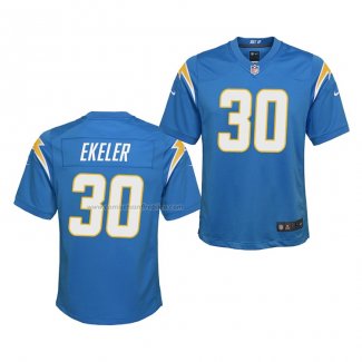 Camiseta NFL Game Nino Los Angeles Chargers Austin Ekeler 2020 Azul