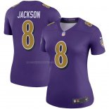 Camiseta NFL Legend Mujer Baltimore Ravens Lamar Jackson Violeta