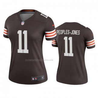 Camiseta NFL Legend Mujer Cleveland Browns Donovan Peoples Jones Marron