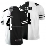 Camiseta NFL Limited Las Vegas Raiders Carr White Black Split