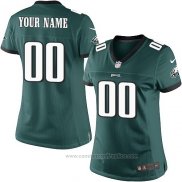 Camiseta NFL Mujer Philadelphia Eagles Personalizada Verde