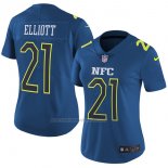 Camiseta NFL Mujer Pro Bowl NFC Elliott 2017 Azul