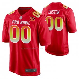 Camiseta NFL Pro Bowl Cincinnati Bengals Personalizada Rojo