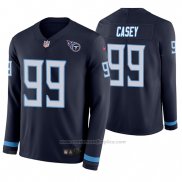 Camiseta NFL Therma Manga Larga Tennessee Titans Jurrell Casey Azul