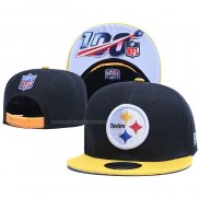 Gorra Pittsburgh Steelers 100th 9FIFTY Snapback Negro Amarillo