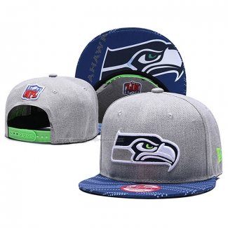 Gorra Seattle Seahawks 9FIFTY Snapback Gris Azul