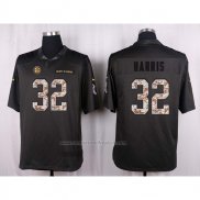 Camiseta NFL Anthracite Pittsburgh Steelers Harris 2016 Salute To Service