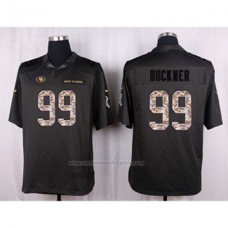 Camiseta NFL Anthracite San Francisco 49ers Buckner 2016 Salute To Service