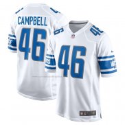 Camiseta NFL Game Detroit Lions Jack Campbell Segunda Blanco