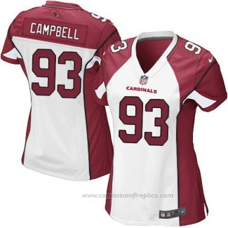 Camiseta NFL Game Mujer Arizona Cardinals Campbell Blanco Rojo