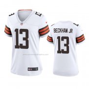 Camiseta NFL Game Mujer Cleveland Browns Odell Beckham Jr 2020 Blanco