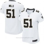 Camiseta NFL Game Mujer New Orleans Saints Mills Blanco