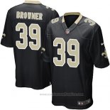 Camiseta NFL Game New Orleans Saints Browner Negro