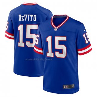 Camiseta NFL Game New York Giants Tommy DeVito Alterno Azul