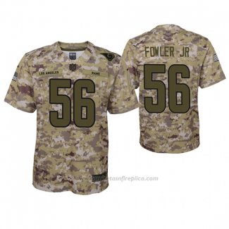 Camiseta NFL Game Nino Los Angeles Rams Dante Fowler Jr. Camuflaje 2018 Salute To Service