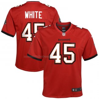 Camiseta NFL Game Nino Tampa Bay Buccaneers Devin White Rojo