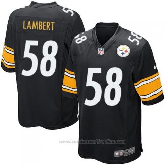 Camiseta NFL Game Pittsburgh Steelers Lambert Negro