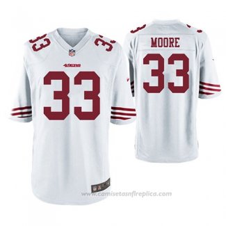 Camiseta NFL Game San Francisco 49ers Tarvarius Moore Blanco