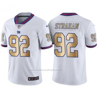 Camiseta NFL Gold Legend New York Giants Strahan Blanco