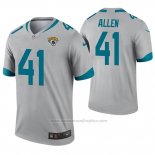 Camiseta NFL Legend Jacksonville Jaguars 41 Josh Allen Inverted Gris