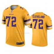 Camiseta NFL Legend Minnesota Vikings Ezra Cleveland Inverted Oro