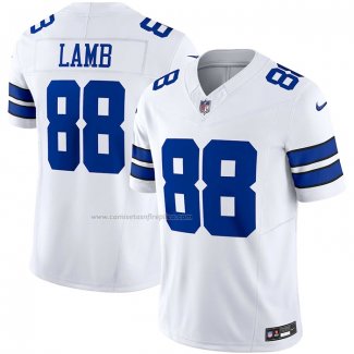 Camiseta NFL Limited Dallas Cowboys CeeDee Lamb Vapor F.U.S.E. Blanco Azul