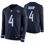 Camiseta NFL Therma Manga Larga Tennessee Titans Ryan Succop Azul