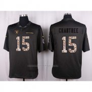 Camiseta NFL Anthracite Las Vegas Raiders Crabtree 2016 Salute To Service