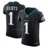 Camiseta NFL Elite Philadelphia Eagles Jalen Hurts Alterno Vapor F.U.S.E. Negro