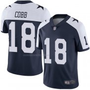 Camiseta NFL Game Dallas Cowboys 18 Randall Cobb Throwback Azul