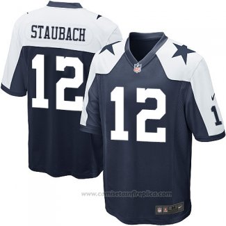 Camiseta NFL Game Dallas Cowboys Staubach Azul Blanco