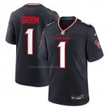 Camiseta NFL Game Houston Texans Number 1 Groom Azul